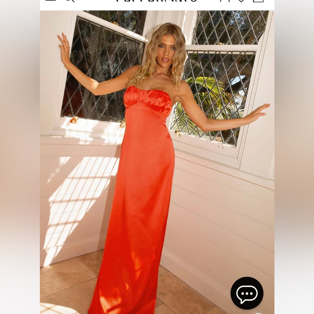 Peppermayo Marion Maxi Dress in Papaya